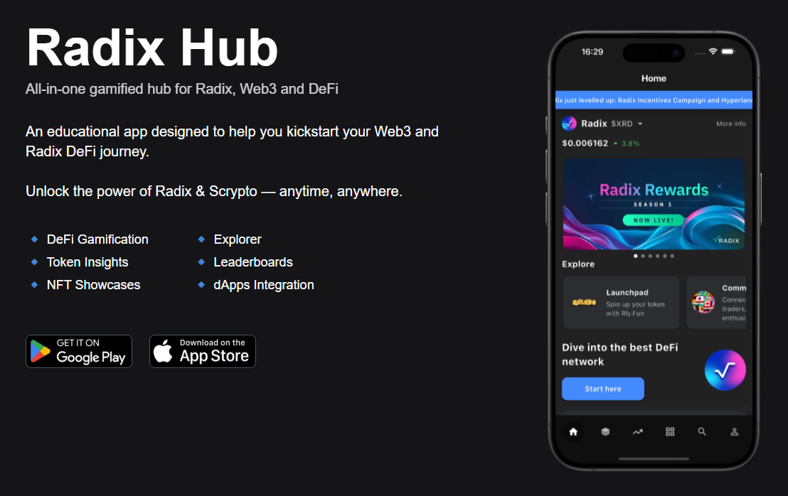 RadixHub screenshot